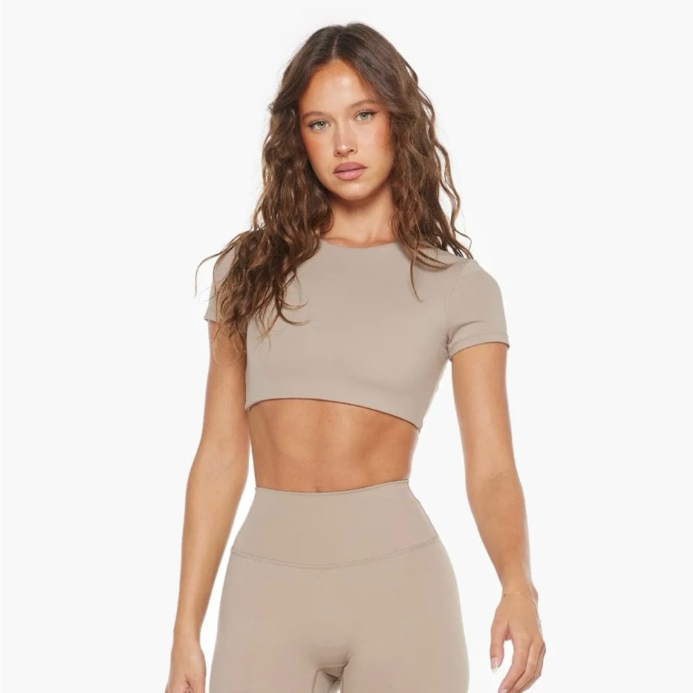 CSB FREEDOM SET | Crop Shop Boutique Tan Leggings , Tan Tops and Tan Shorts